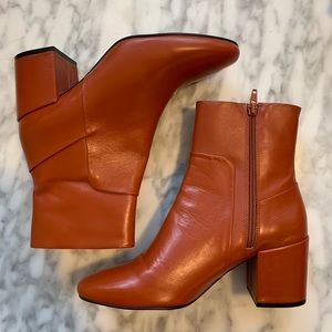 Steve Madden Burnt Orange/Tan Booties